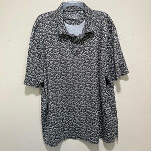 Bermuda Sands Men’s Golf Polo Shirt outdoors performance wear gray white XL​​